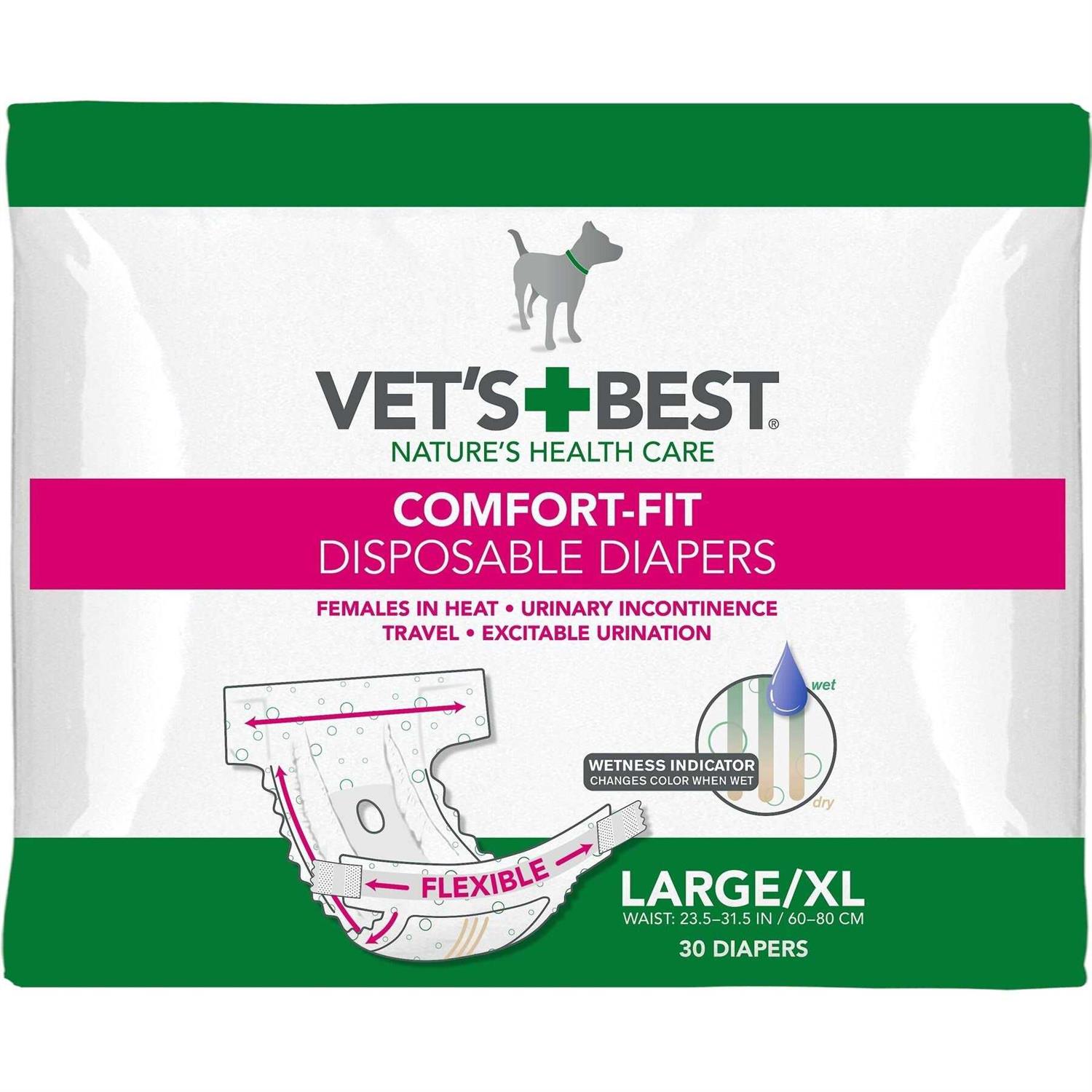 Vet’s Best Comfort Fit Disposable Female Dog Diapers