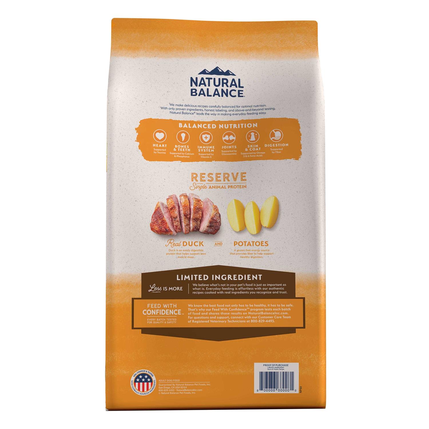 Natural Balance Limited Diets Duck & Potato Dog Food