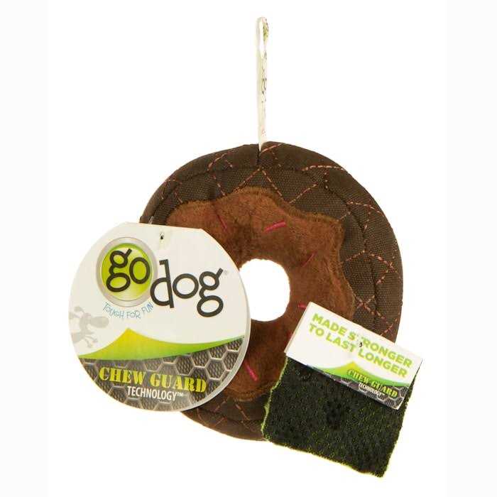 Trustypup Donut Squeaky Plush Chew Guard Dog Toy