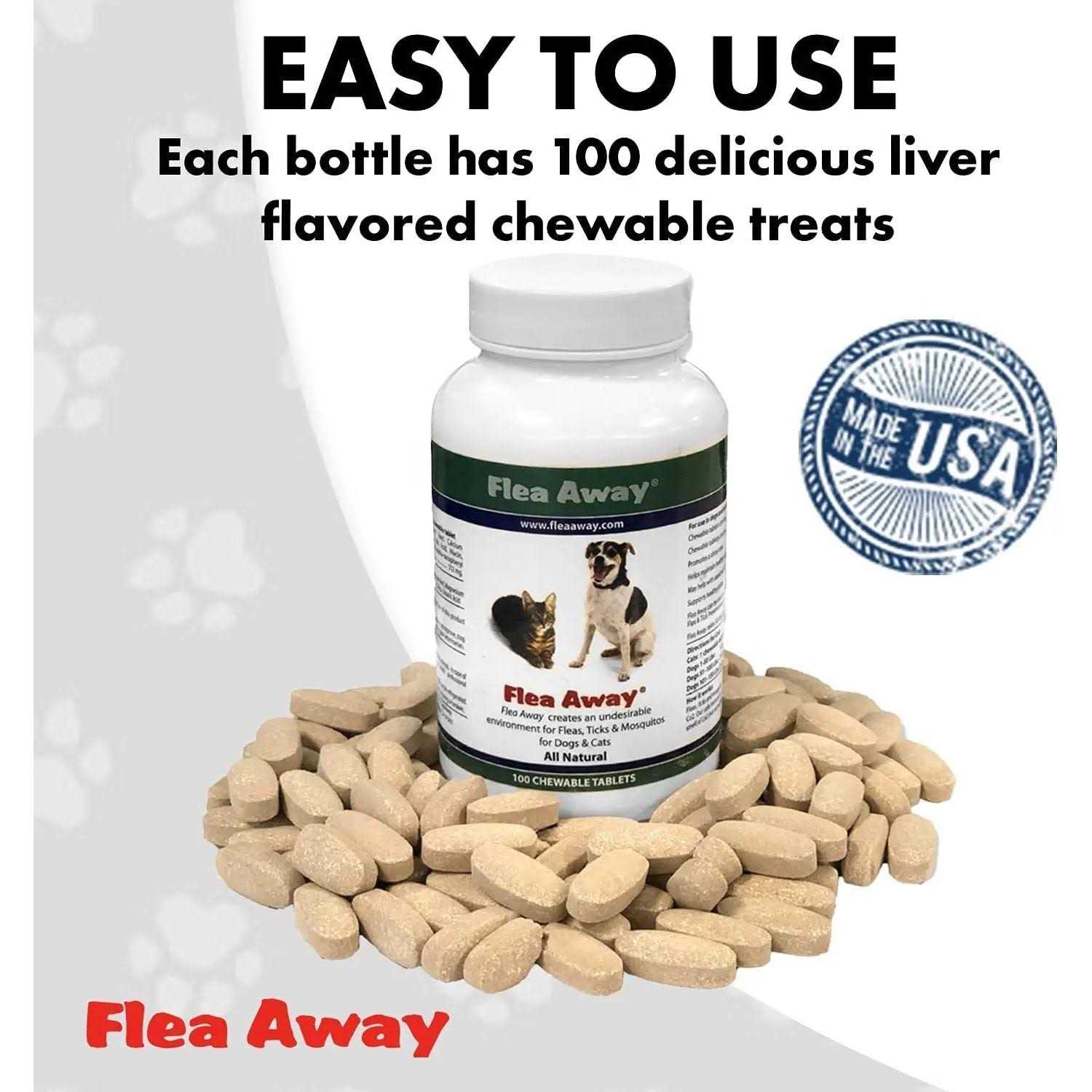 Flea Away Natural Flea Tick Mosquito Repellent for Dogs Cats