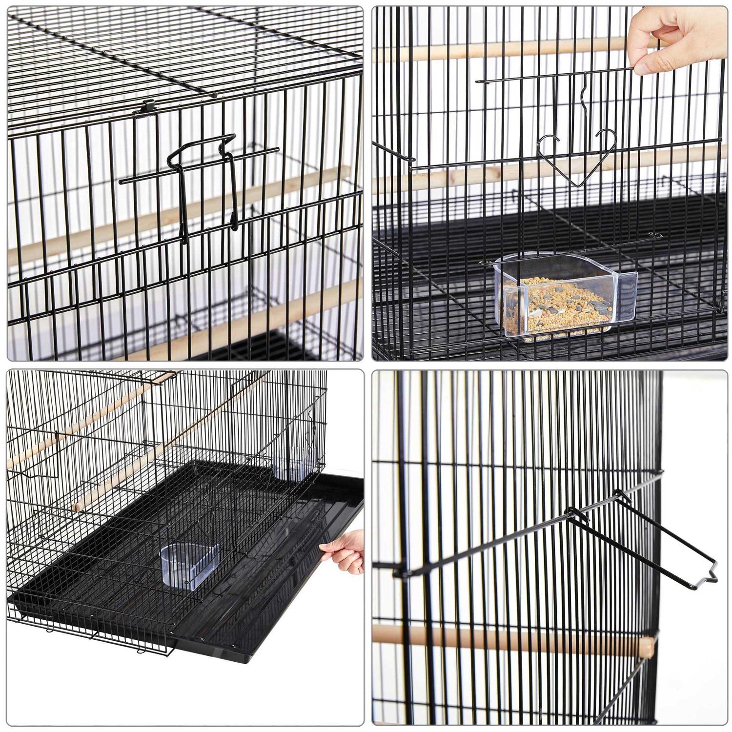 Topeakmart 18 Flight Cage with Slide-Out Tray for Birds