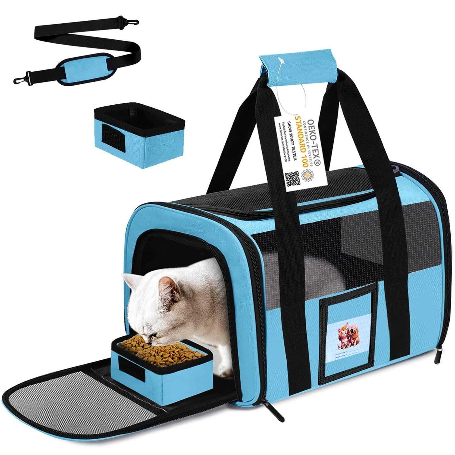 Seclato Cat Carrier Dog Pet Carrier Airline Approved for Cat