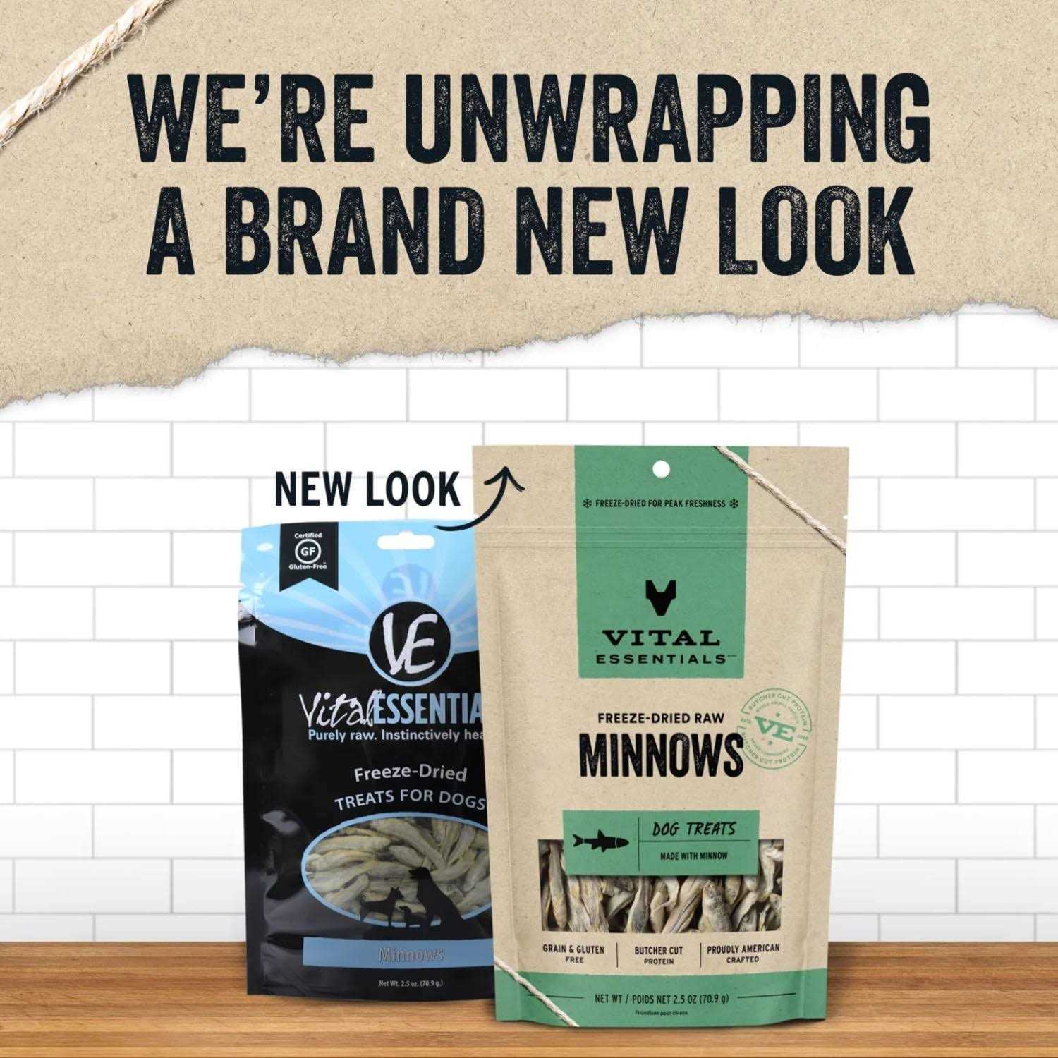 Vital Essentials Freeze Dried Minnows Dog Treats