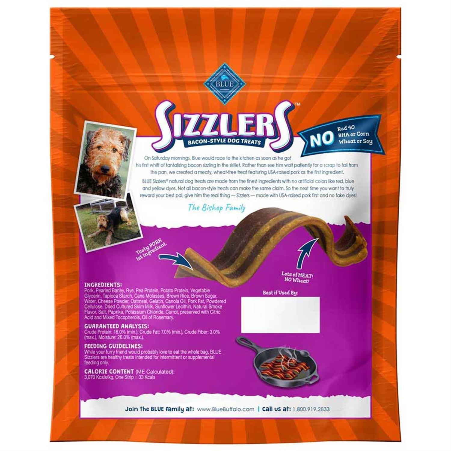 Blue Buffalo Sizzlers Bacon-Style Dog Treats