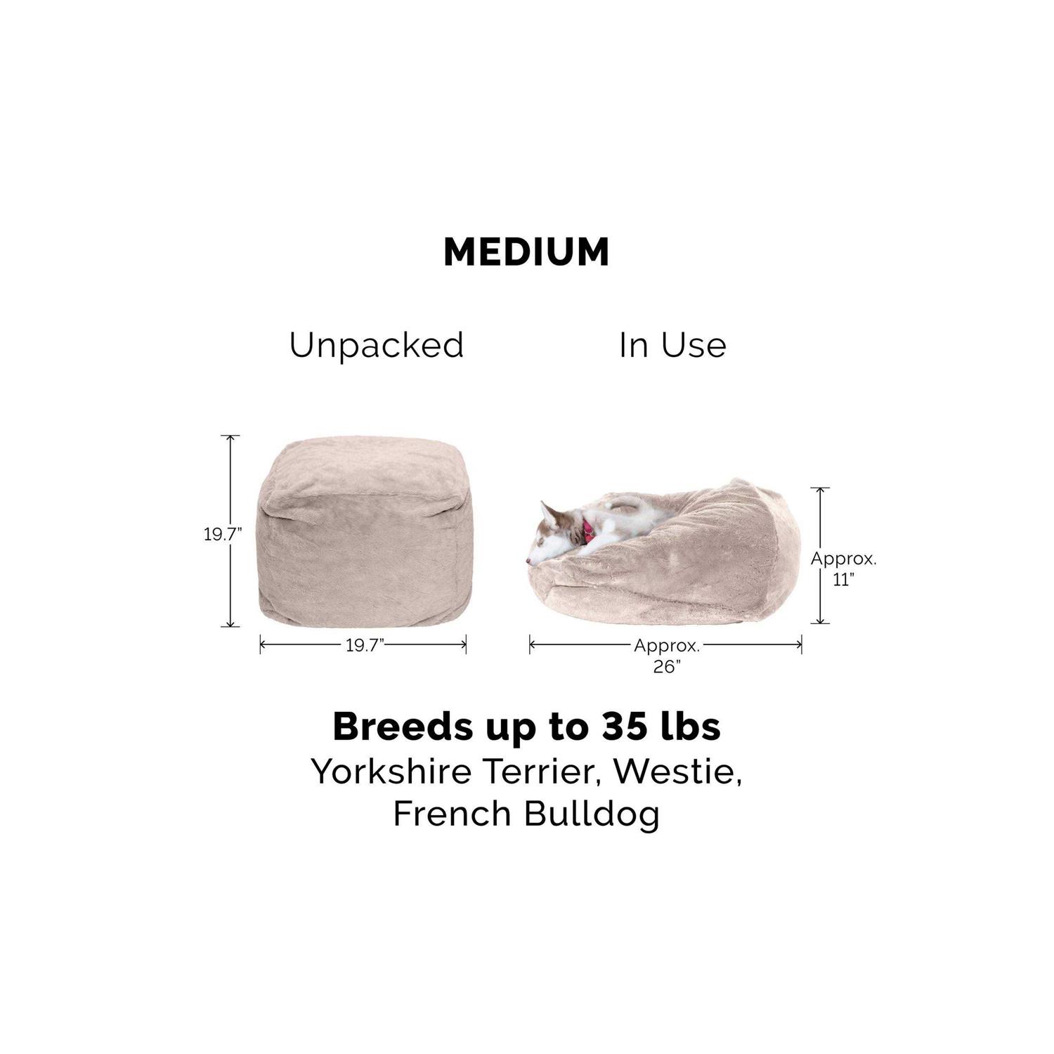 FurHaven Pet Round Plush Ball Dog Bed