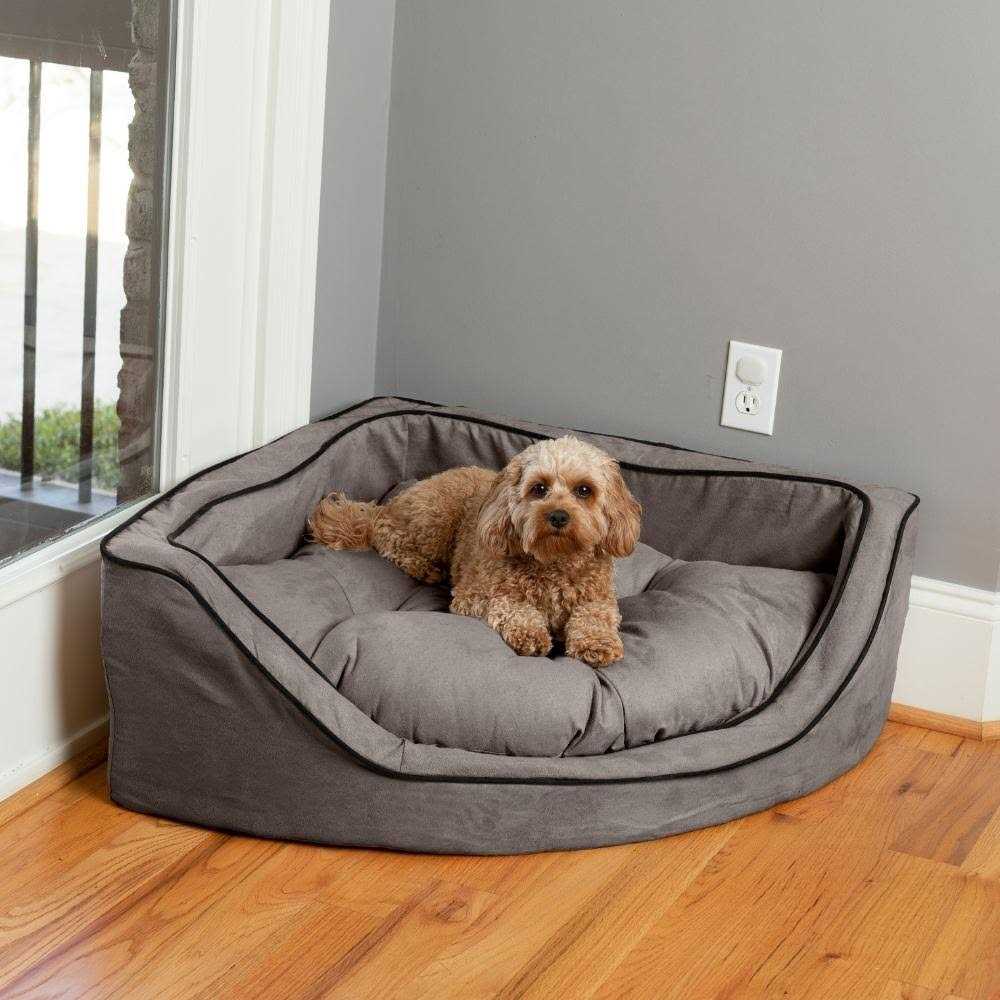 Snoozer Luxury Overstuffed Corner Dog Bed