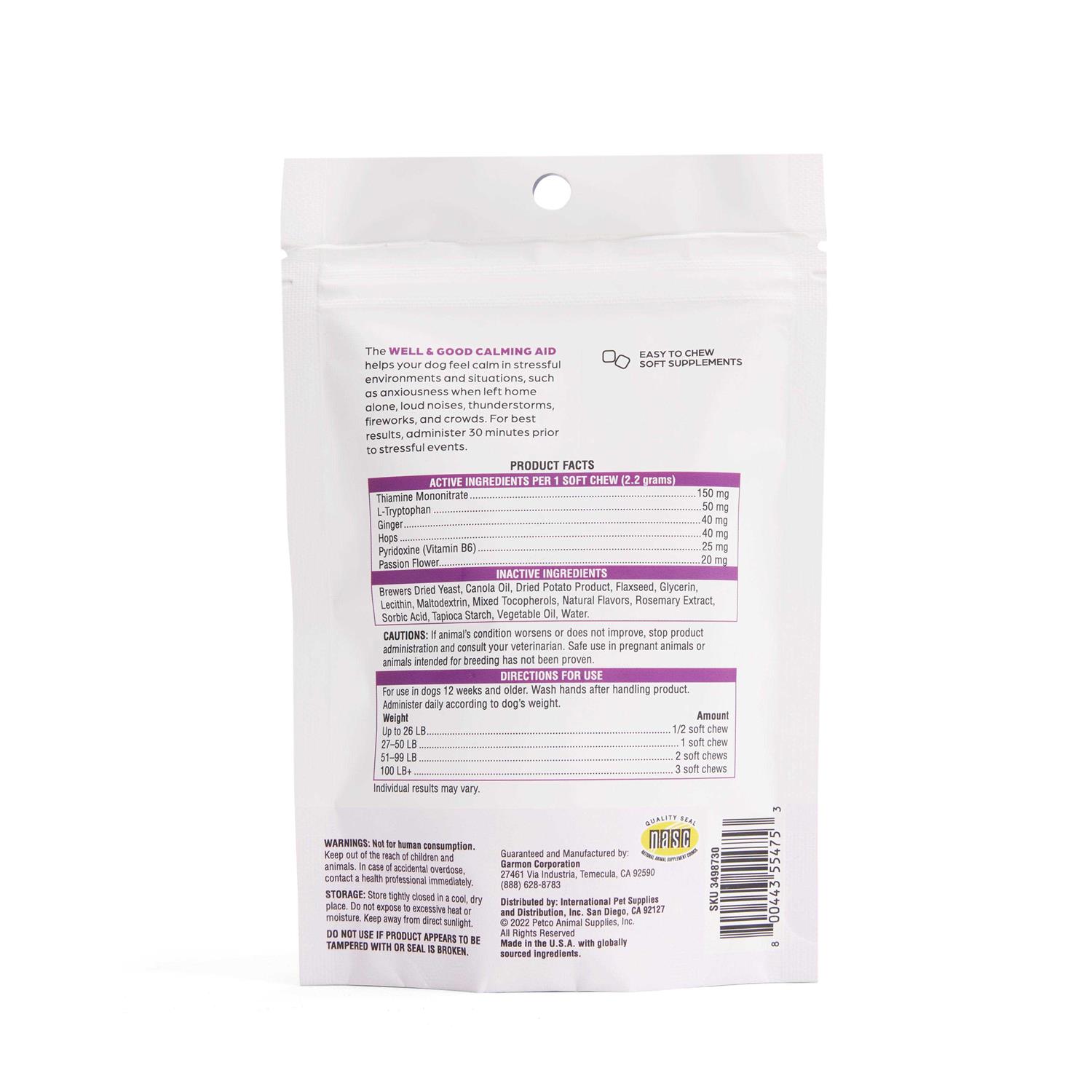 Well & Good Calming Dog Chews