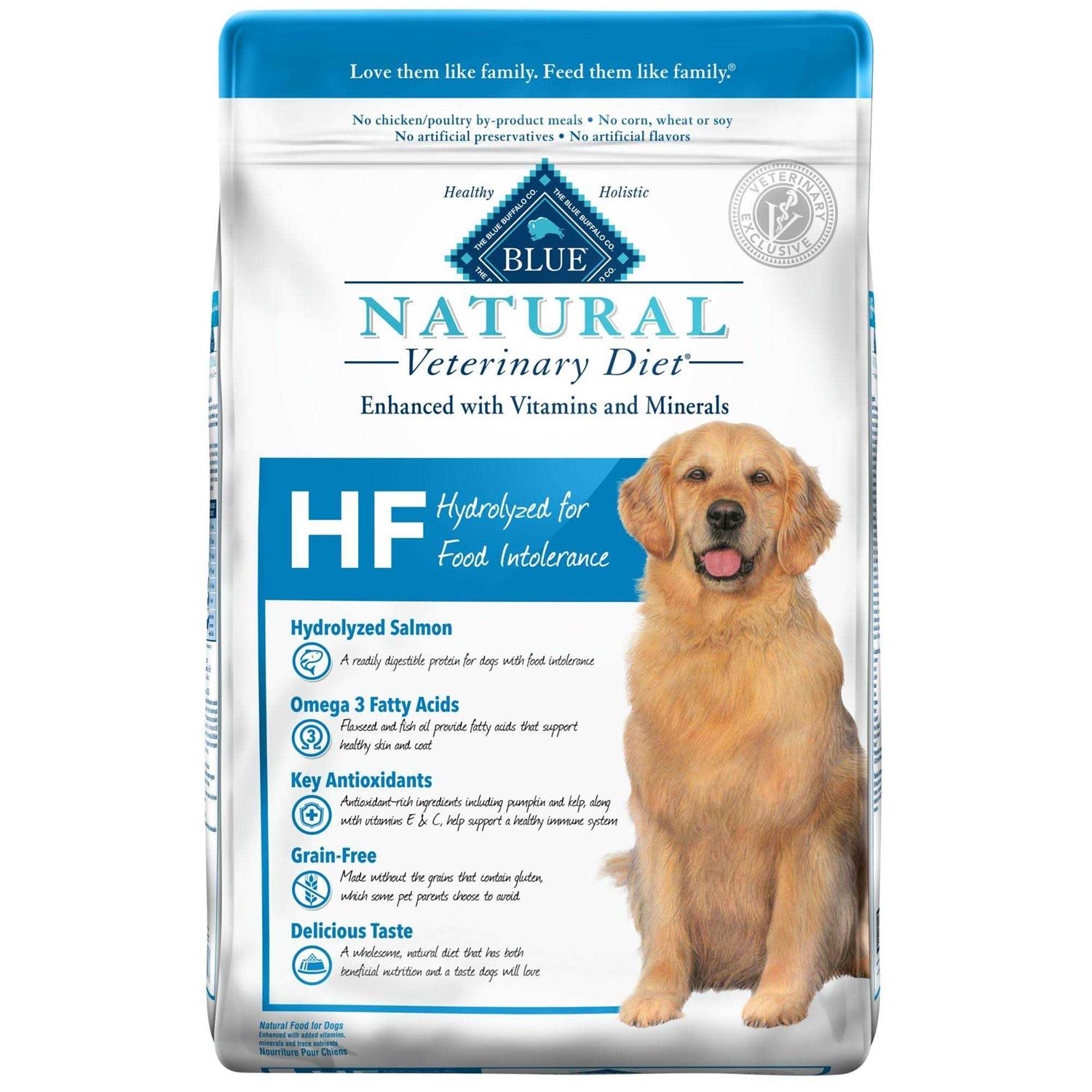 Blue Buffalo Natural Veterinary Diet HF Hydrolyzed for Food Intolerance Dry Dog Food