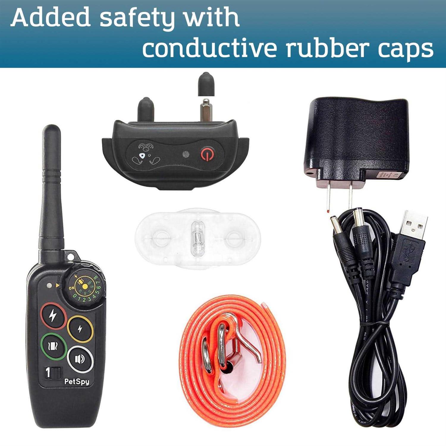 PetSpy Premium Dog Training Shock Collar for Dogs with Vibration Shock and Beep