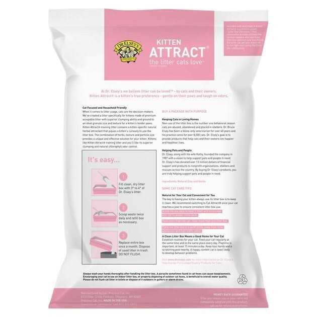 Dr. Elsey’s Kitten Attract Clumping Clay Cat Litter