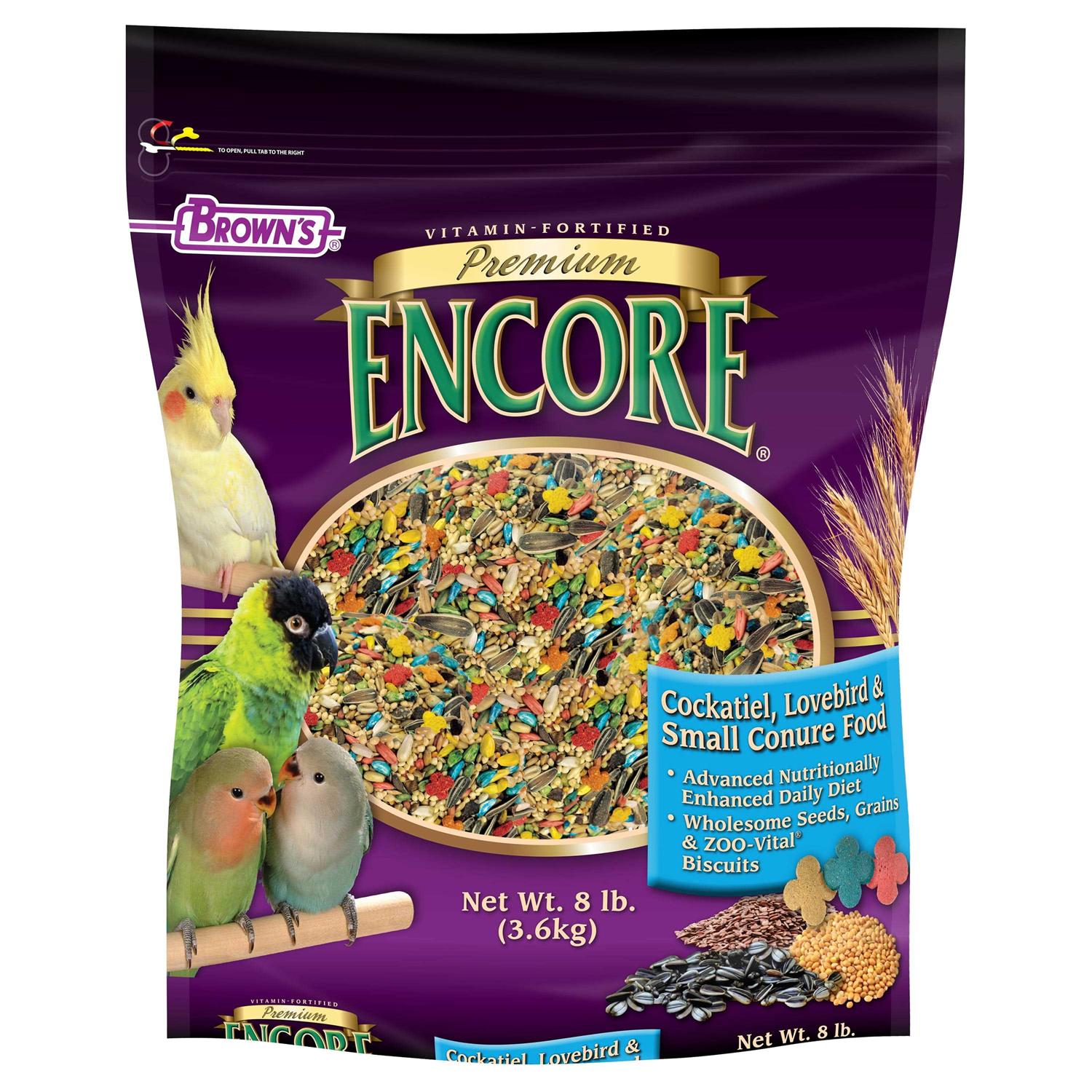 Brown’s Encore Premium Cockatiel Food