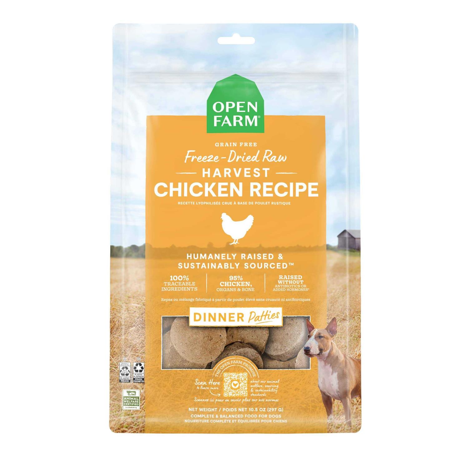 Open Farm Freeze Dried Raw Patties Dog Food