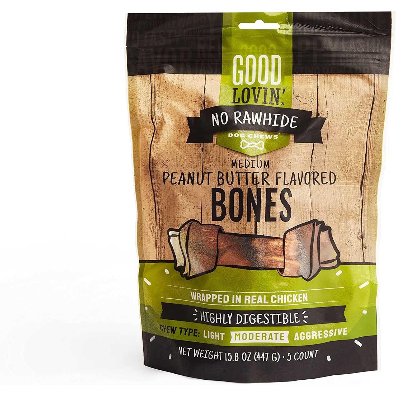 Good Lovin’ No Rawhide Peanut Butter Flavored Dog Bones