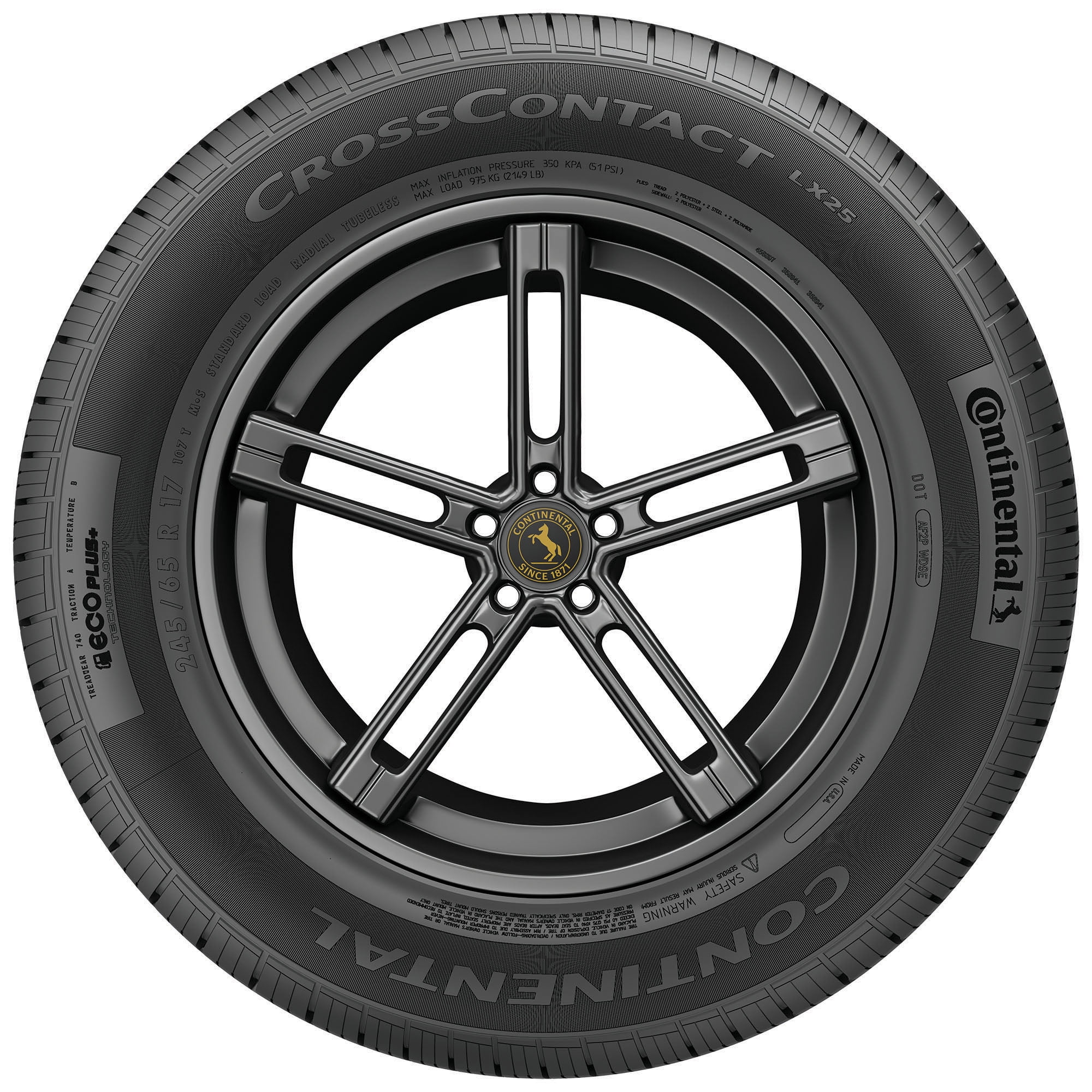 Continental CrossContact LX25 All Season 225/65R17 102T SUV/Crossover Tire