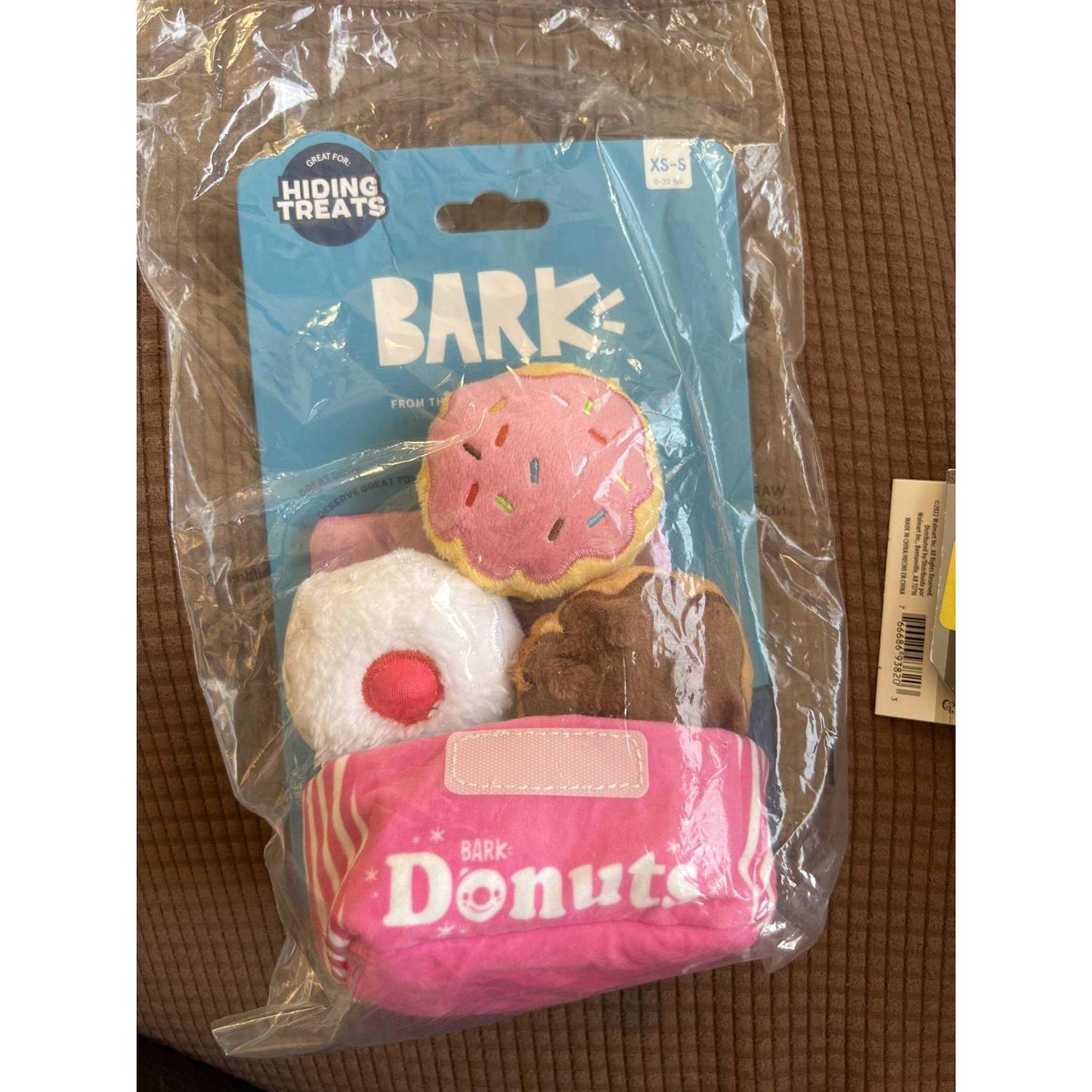 BARK Barker’s Dozen Donuts Dog Toy Features Multi-Part 4 in 1 Toy