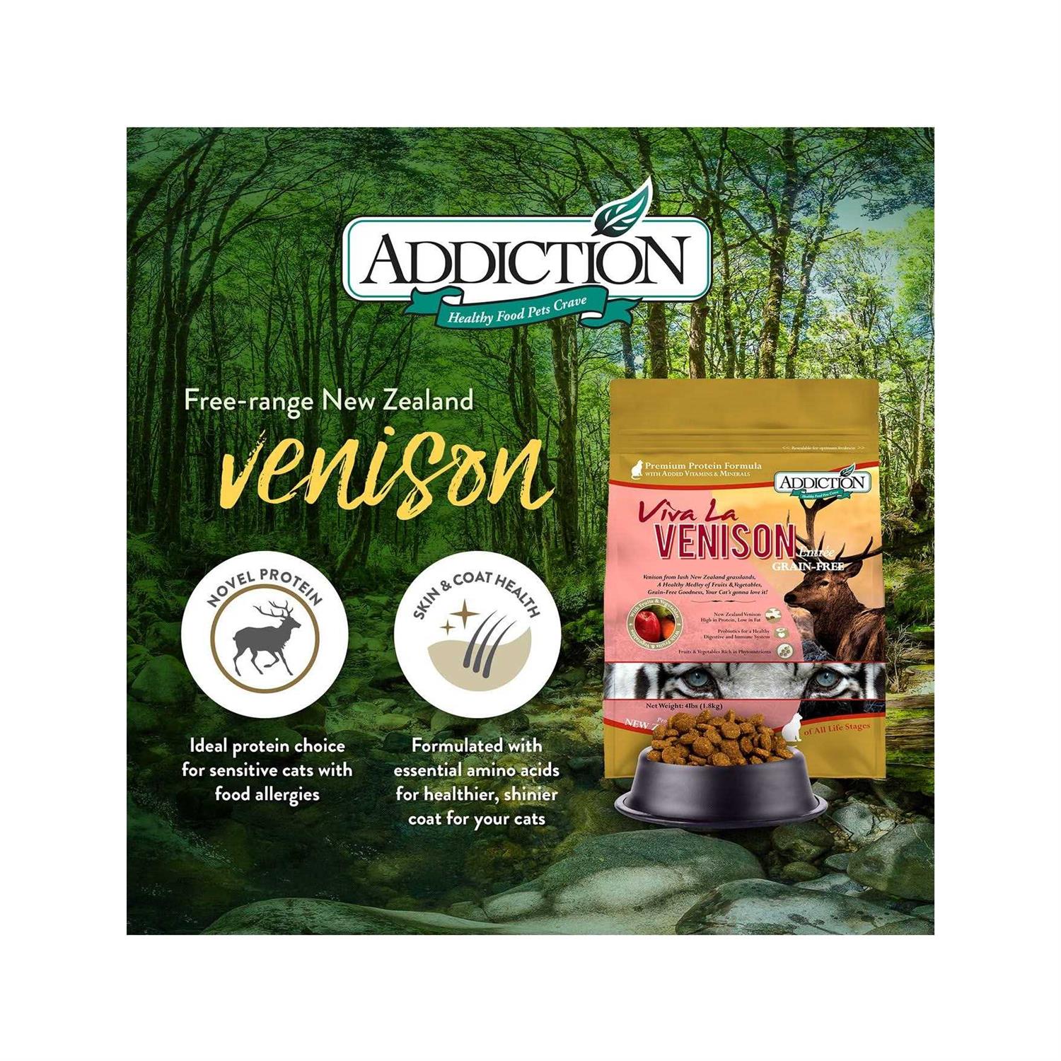 Addiction Viva La Venison Dry Cat Food