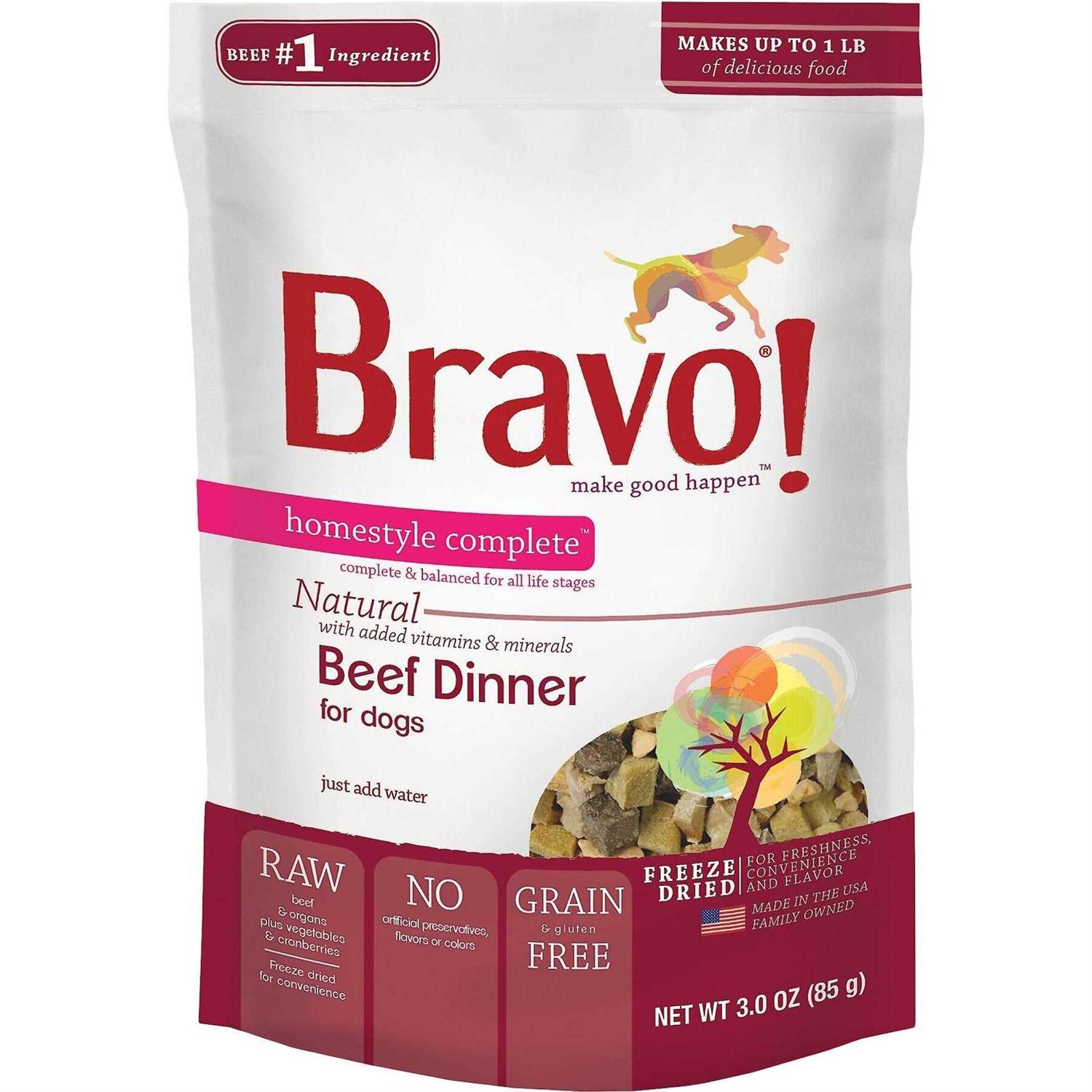 Bravo! Freeze Dried Homestyle Complete Beef Dinner Food