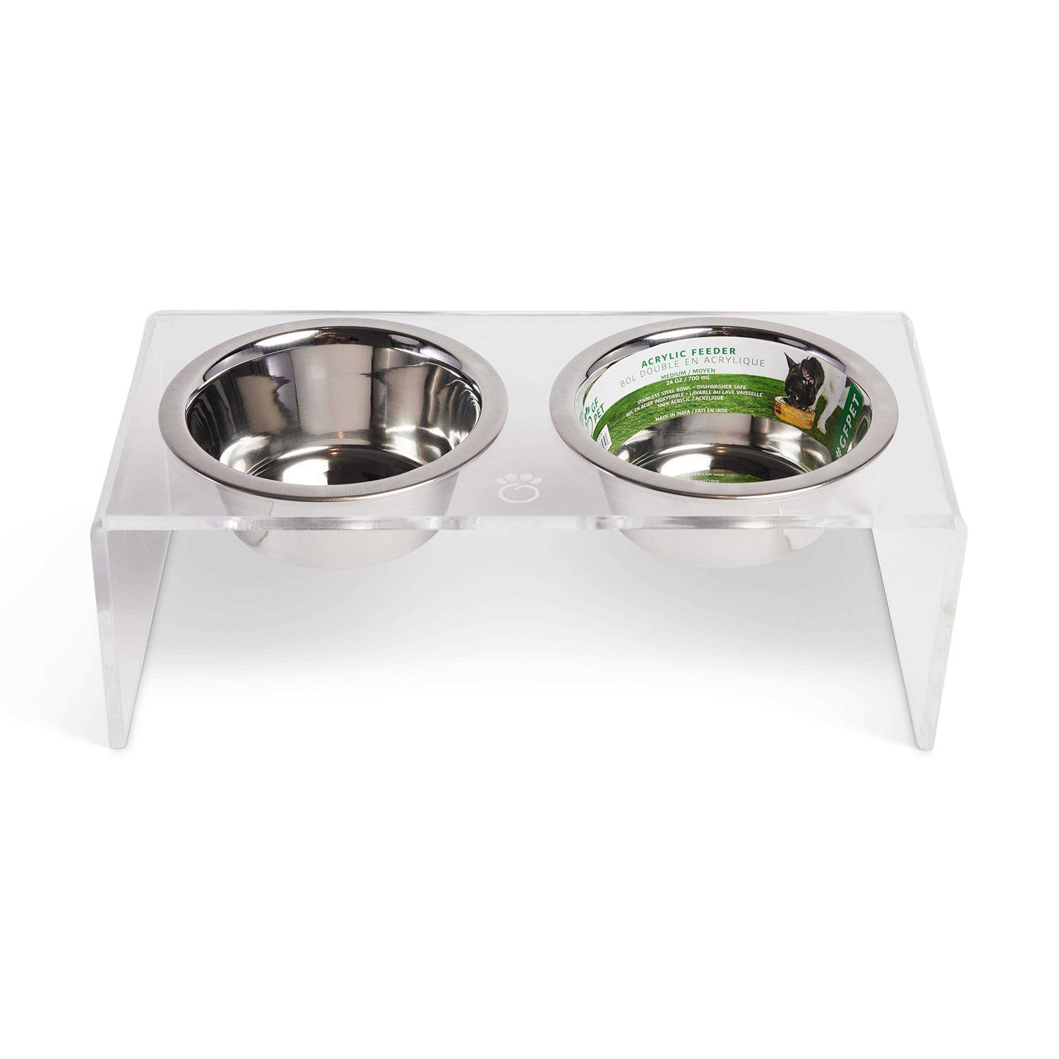 GF Pet Acrylic Double Feeder