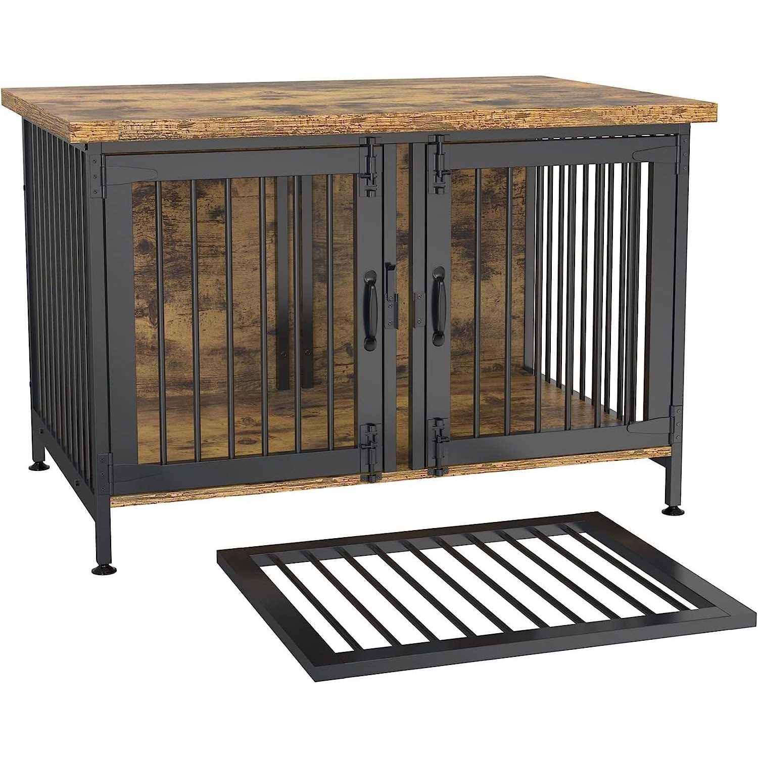 Gdlf Double Dog Crate with Divider for 1 or 2 Dogs