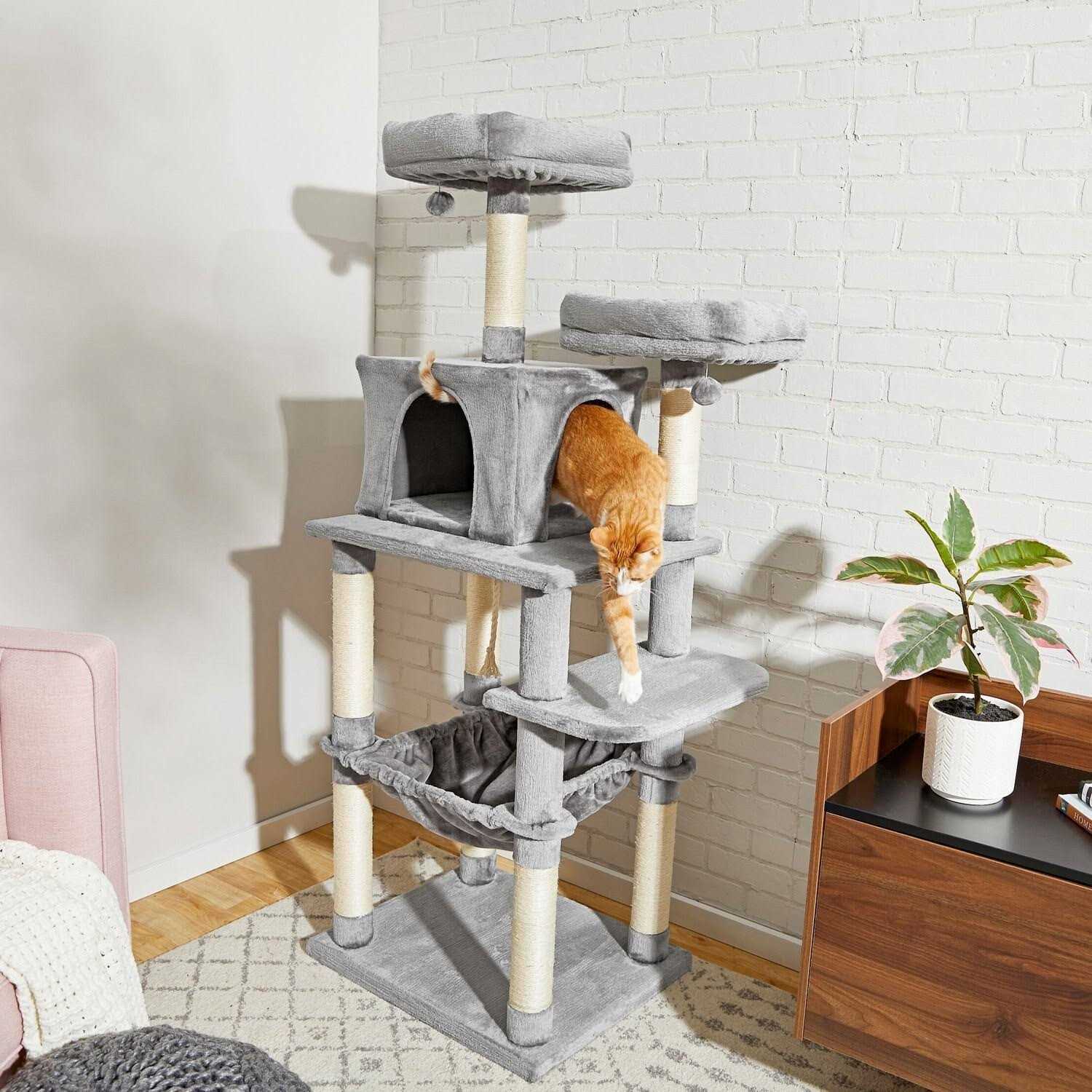 Frisco 64-in Cat Tree with Hammock