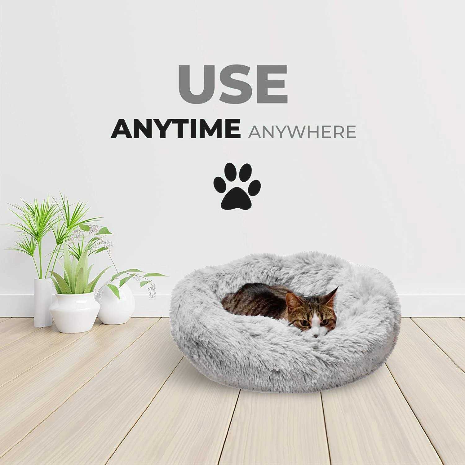 Whiskers & Friends Cat Bed Cat Beds for Indoor Cats Small Bed