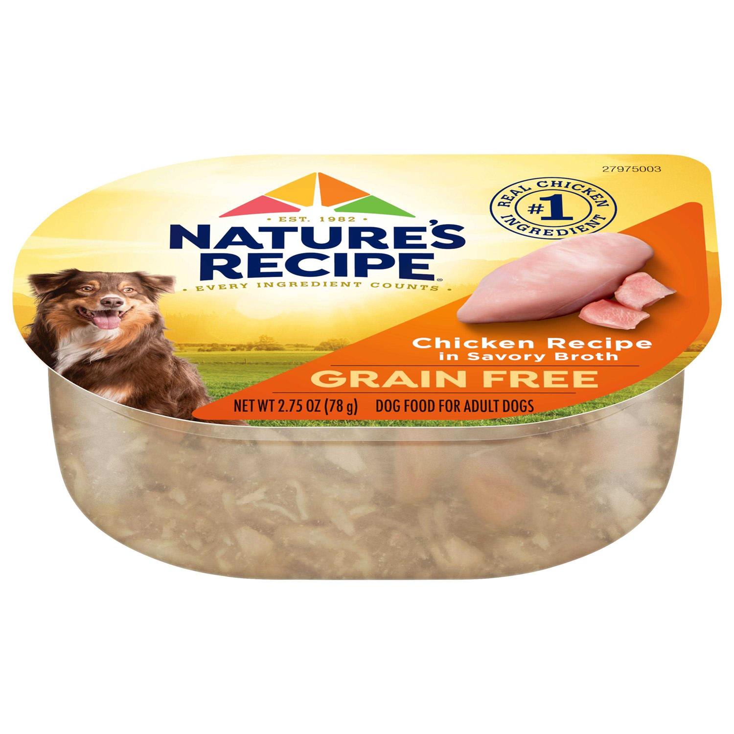 Nature’s Recipe Grain Free Chicken Recipe in Broth Wet Dog Food