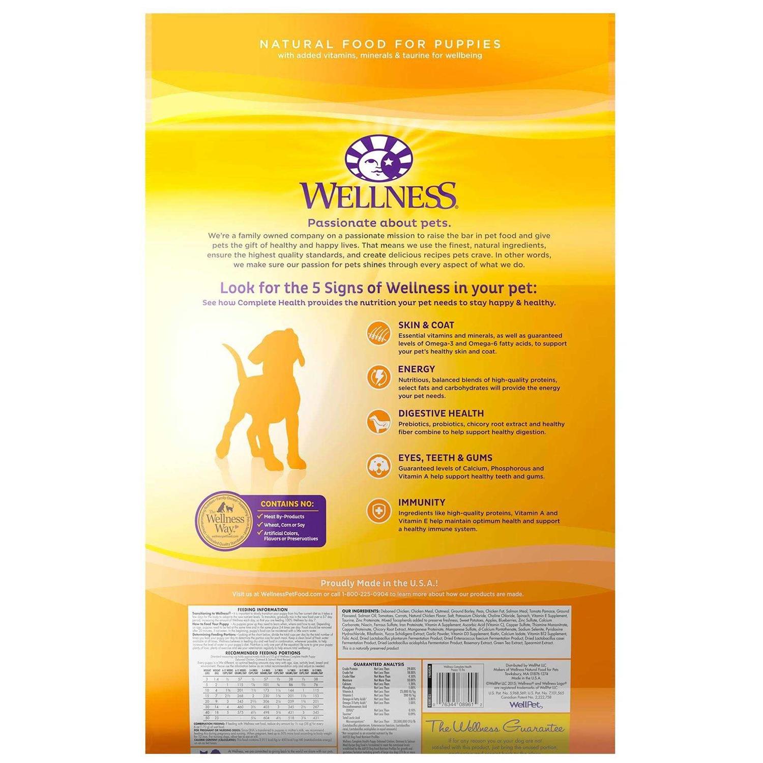 Wellness Complete Health Puppy Food Chicken