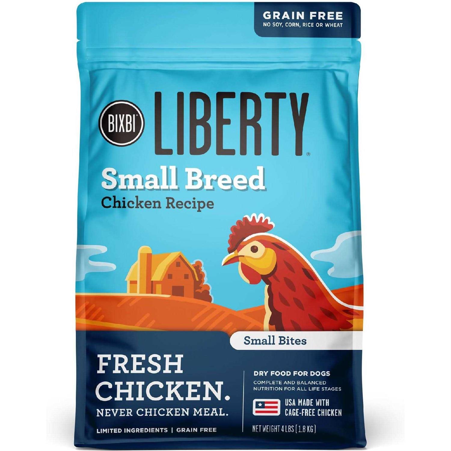 Bixbi Liberty Small Breed Grain Free Dry Dog Food Chicken