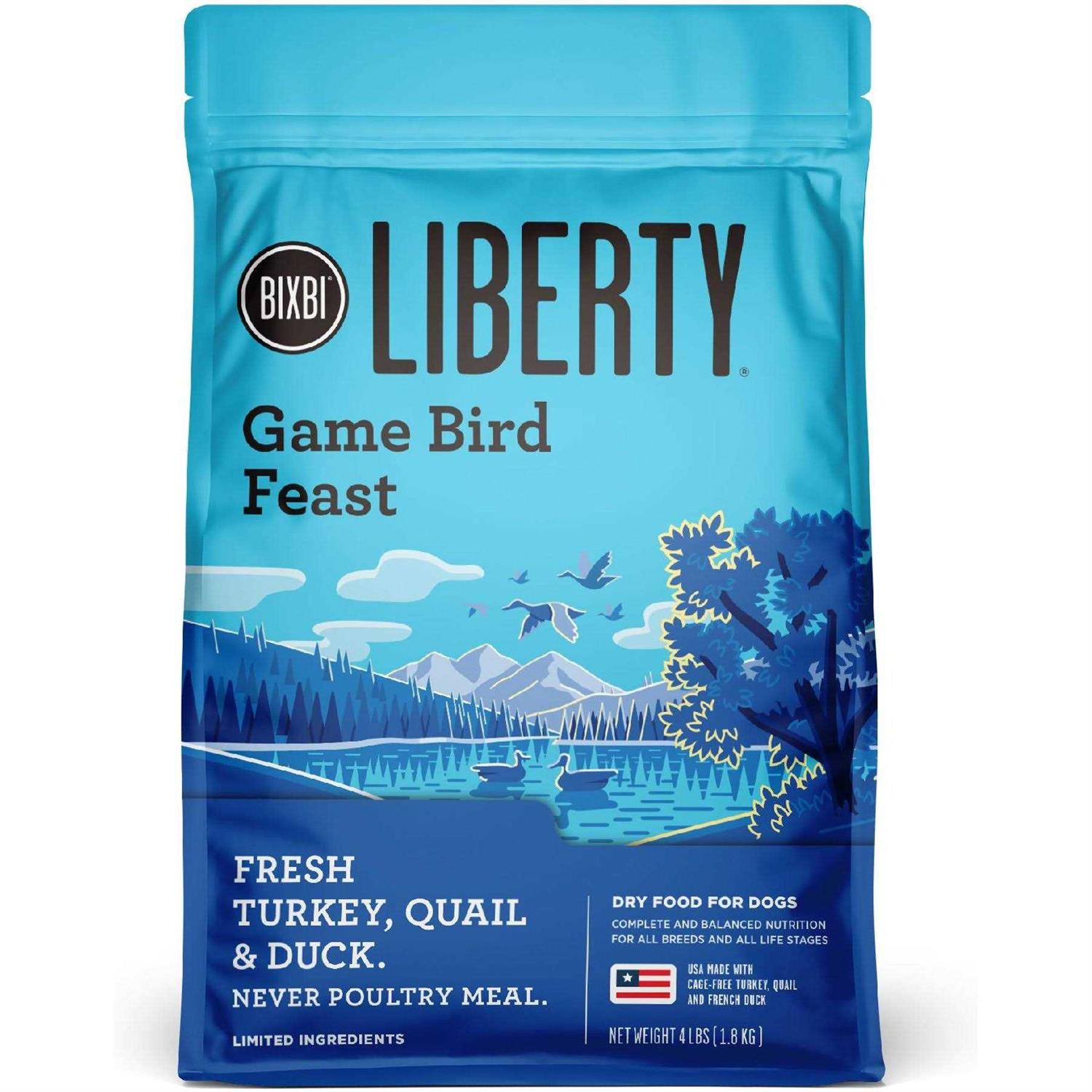 Bixbi Liberty Gamebird Feast Dry Dog Food