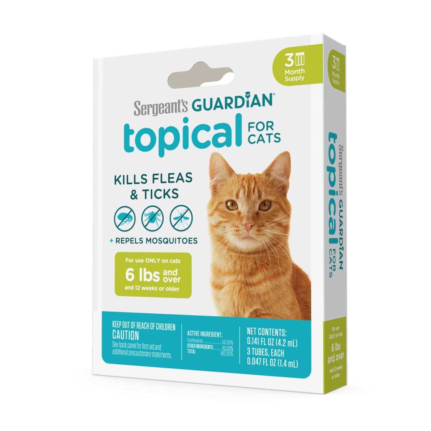 Sergeants Sergeant’s Guardian Flea and Tick Topical for Cats