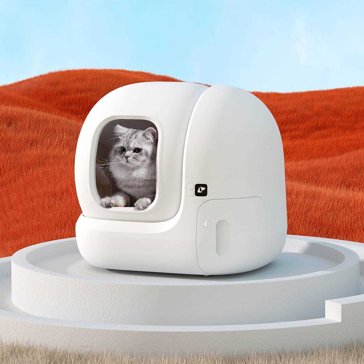 Petkit PuraMax Self-Cleaning Wifi Enabled Automatic Cat Litter Box for Multiple Cats with Litter Mat