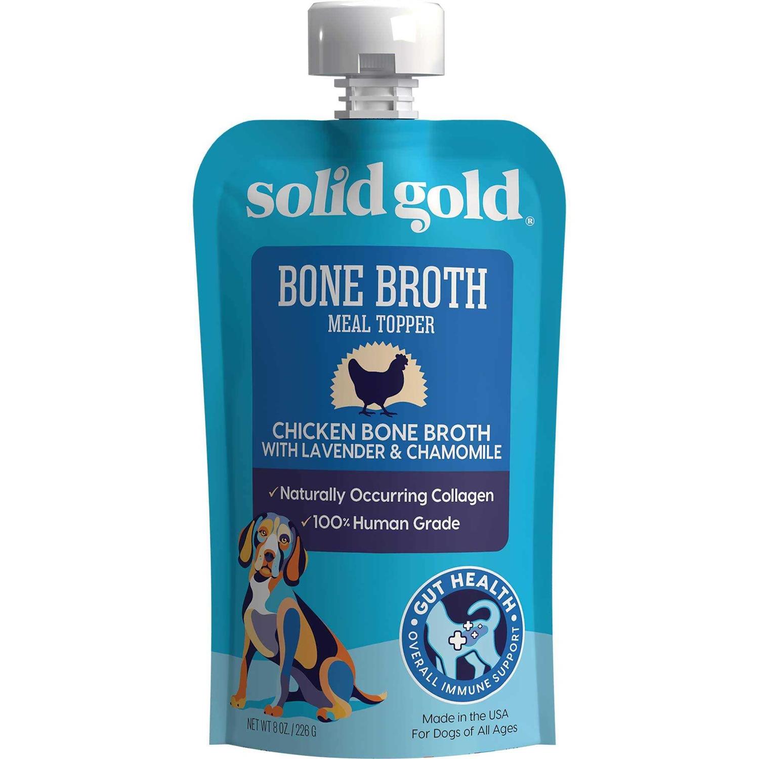 Solid Gold Chicken Bone Broth with Lavender & Chamomile Dog Food Topper