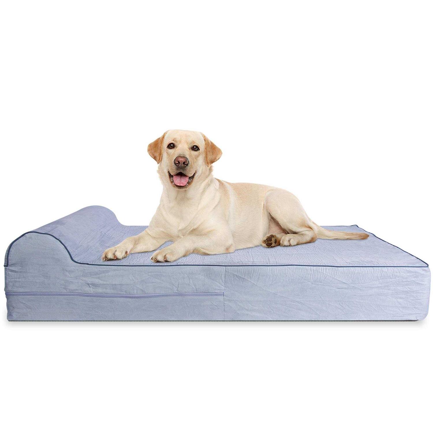 Kopeks Dog Bed with Pillow Orthopedic Memory Foam
