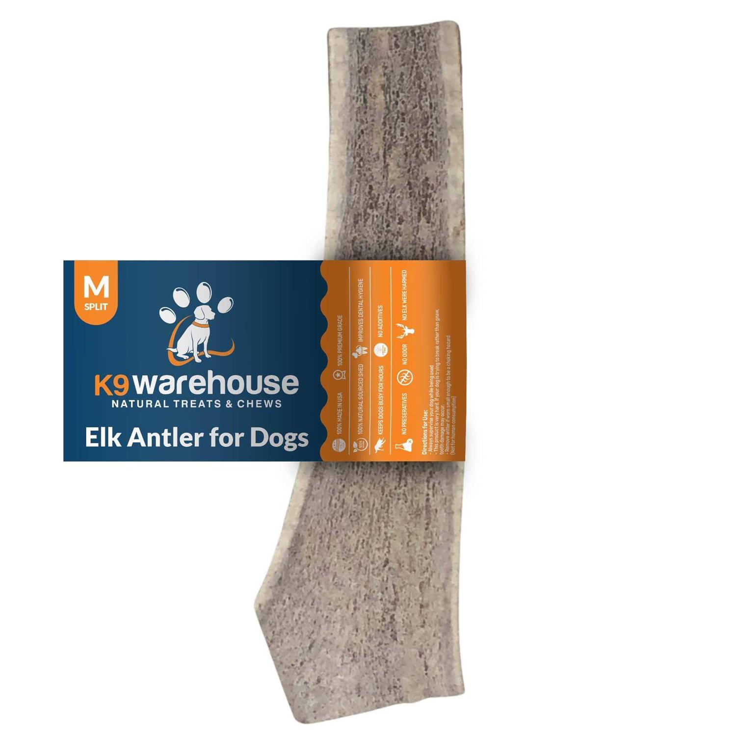 K9warehouse Elk Antlers for Dogs Made in USA