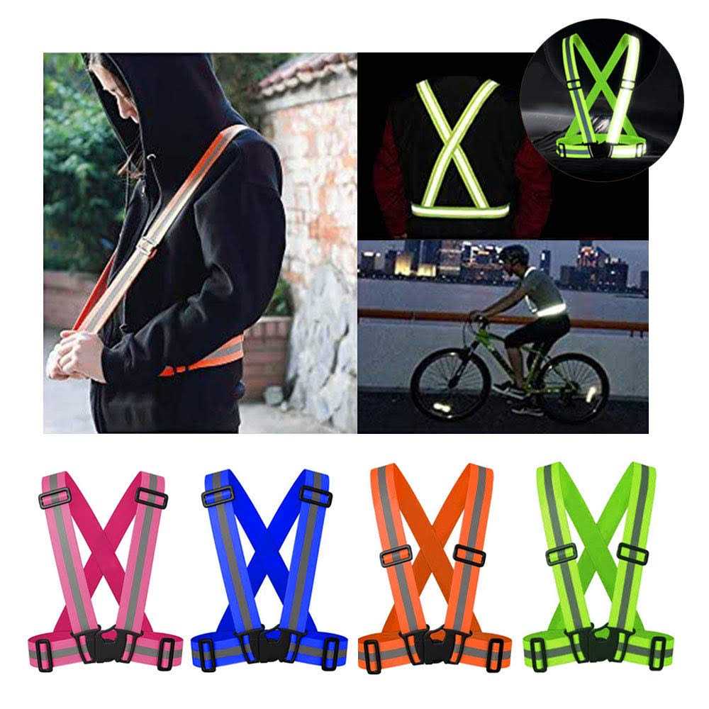 Comidox Reflective Vest with Hi Vis Bands Fully Adjustable & Multi-Purpose