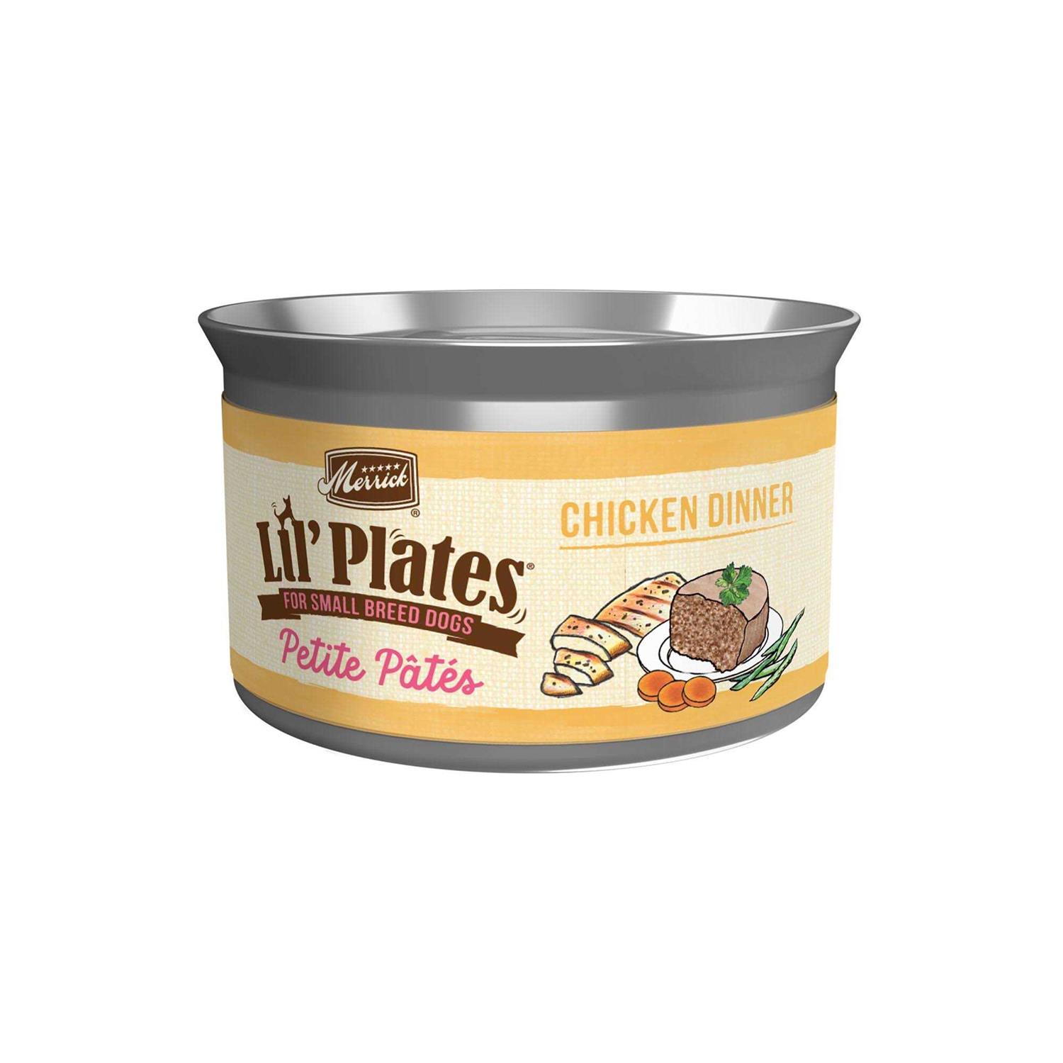 Merrick Pet Care Grain Free Dinner Lil’ Plates Petite Pates Adult Wet Dog Food