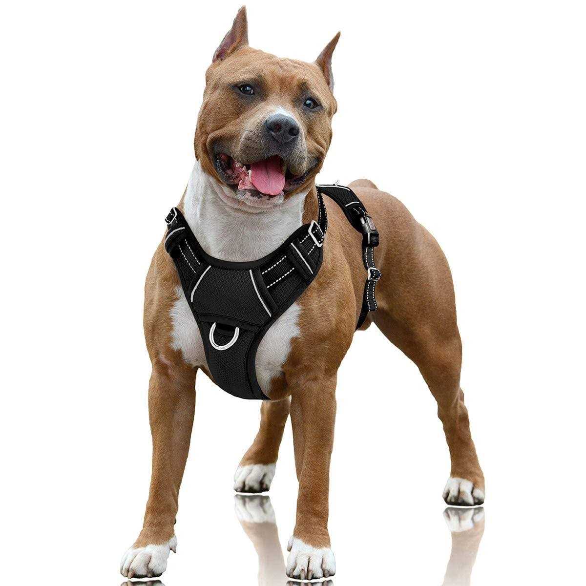 Barkbay No Pull Dog Harness Front Clip Heavy Duty Reflective Easy Control Handle for Large Dog Walking