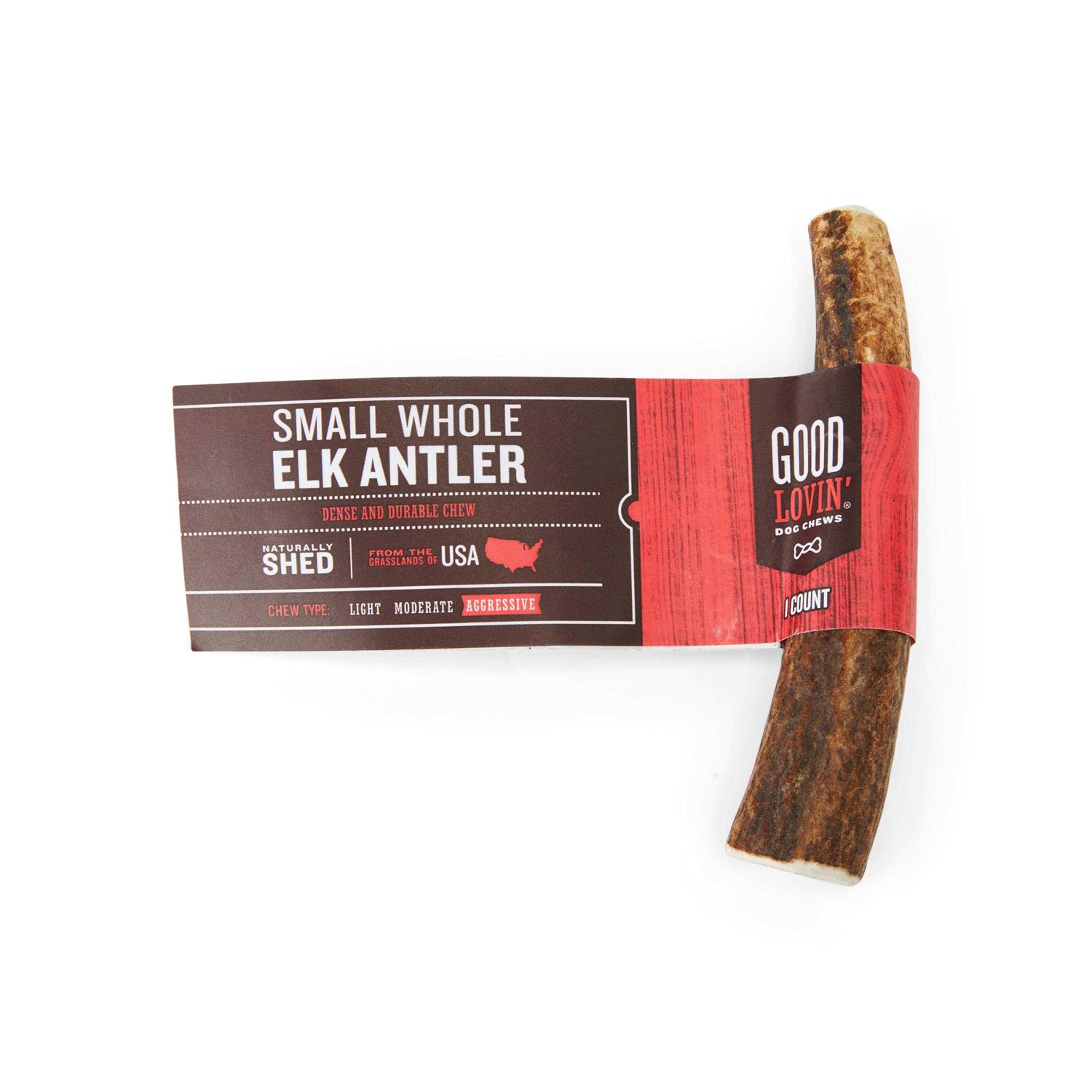 Good Lovin’ Whole Elk Antler Dog Chew