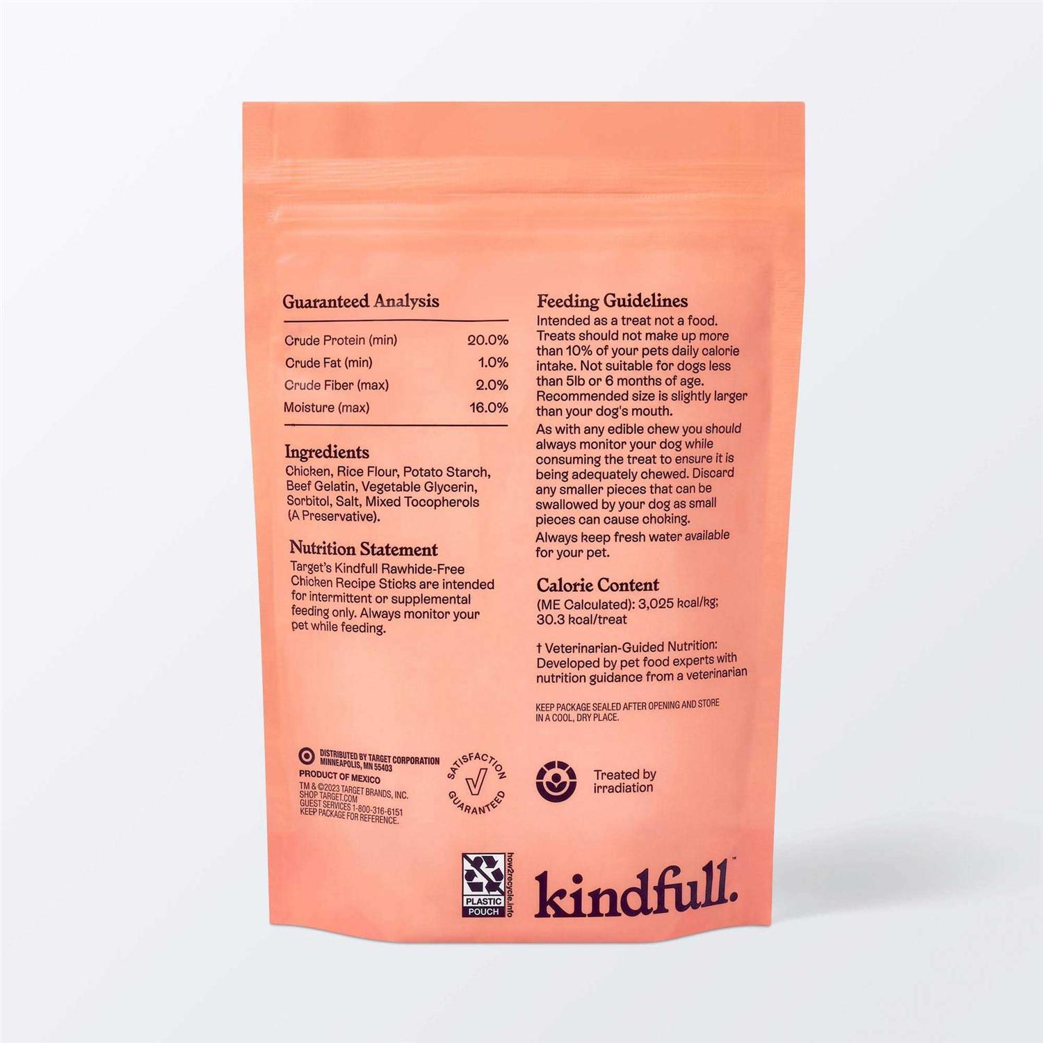 Kindfull Rawhide-Free Recipe Stick Dog Treat