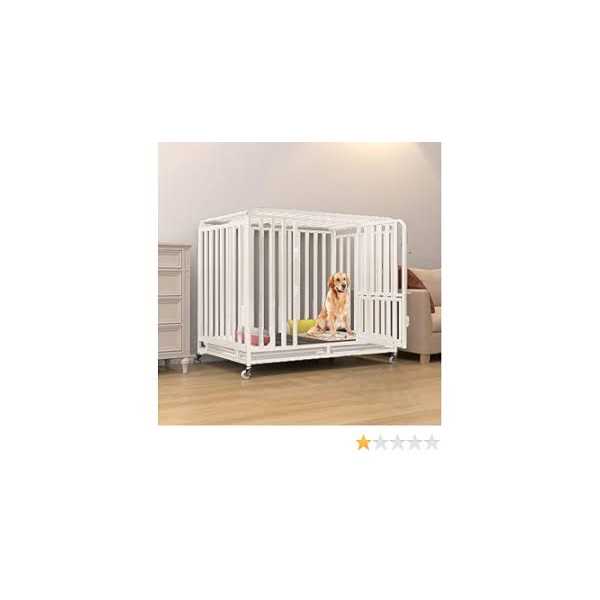 PEIPOOS Dog crates Heavy Duty Dog Crate for Large Dogs 43 Inches for Medium and Large Dogs Easy Cleaning Pet Cage