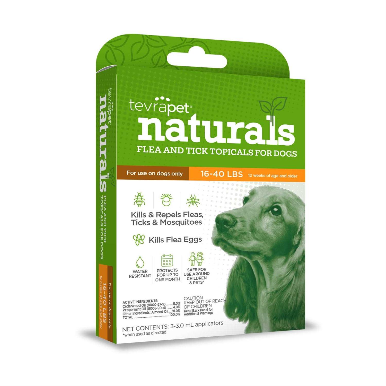 TevraPet Naturals Flea & Tick Topicals for Dogs 16