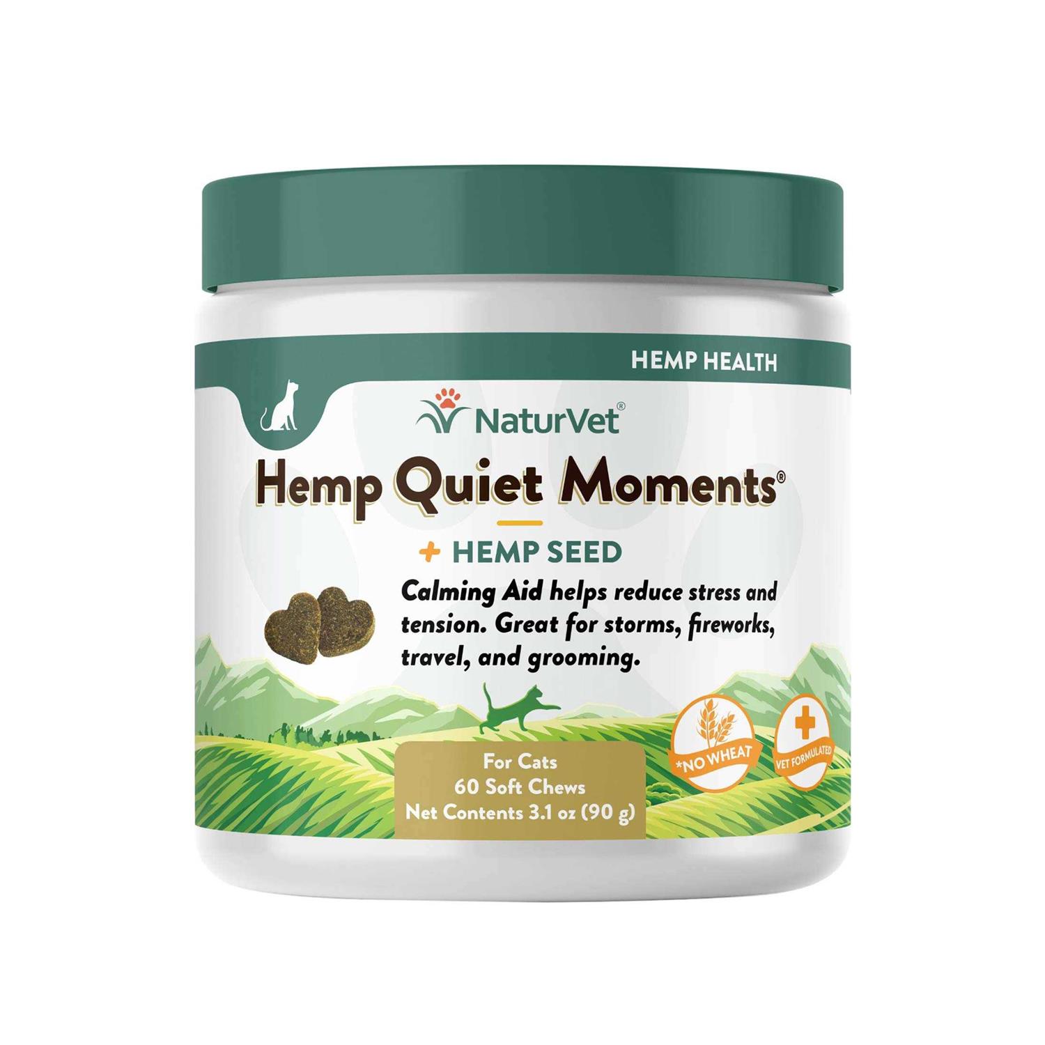 NaturVet Hemp Quiet Moments Cat Soft Chews