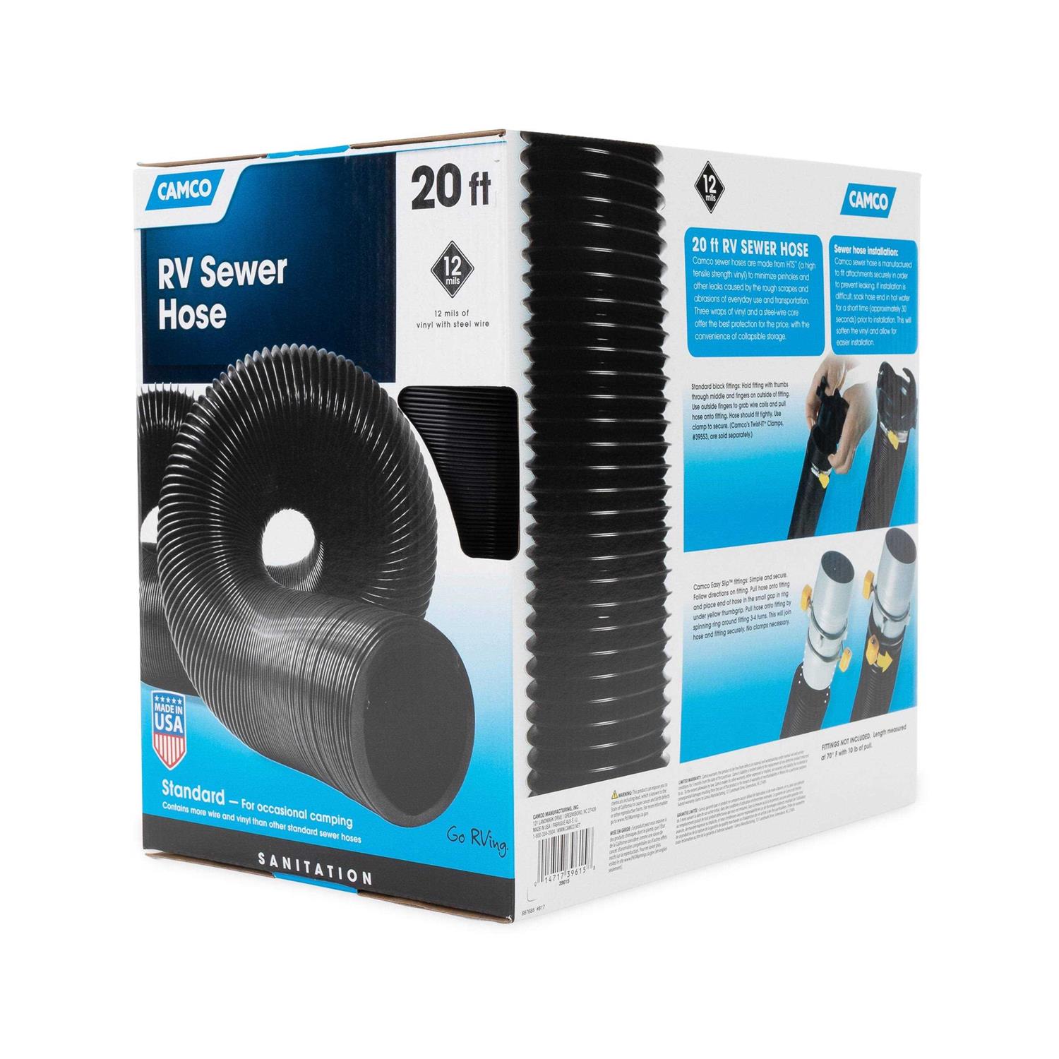 Camco Camper/RV 20-Foot Sewer Hose