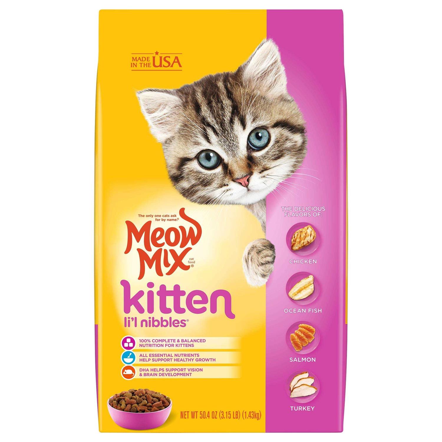 Meow Mix Kitten Li’l Nibbles Dry Cat Food