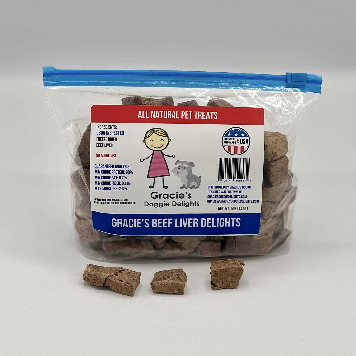 Gracie’s Beef Liver Delights 5oz