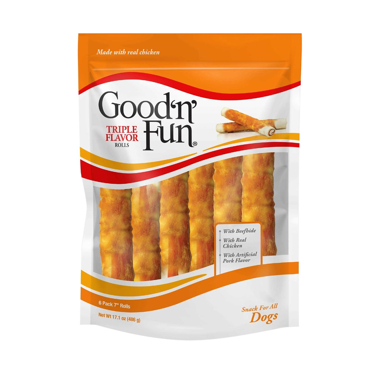 Healthy Hide Good N Fun Triple Flavor Rolls