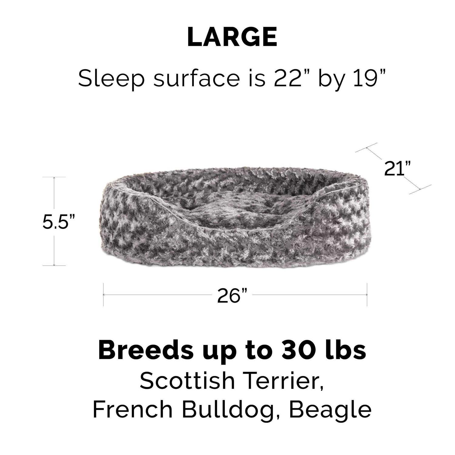 FurHaven Oval Ultra Plush Pet Bed