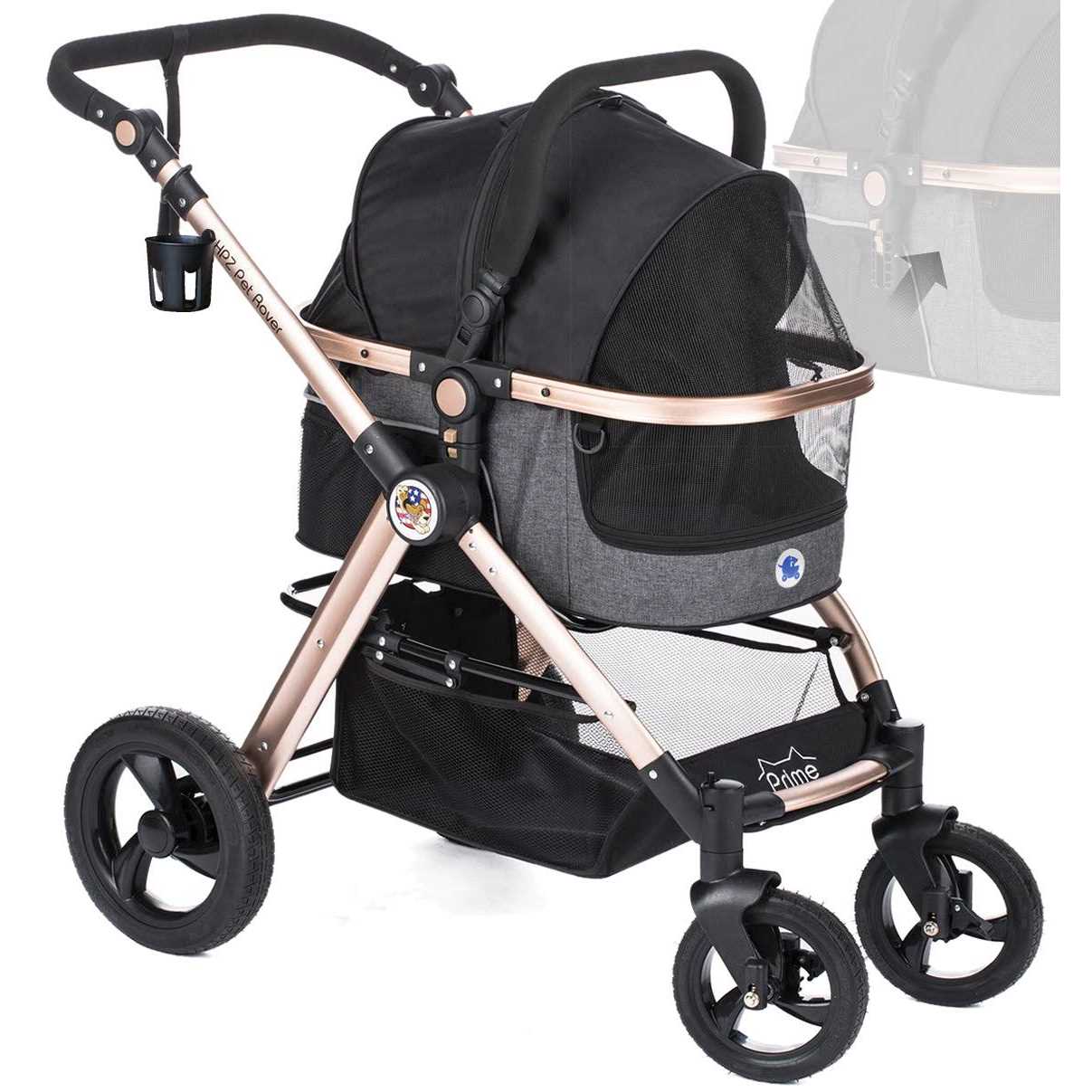 HPZ Pet Rover Prime 3-in-1 Luxury Stroller