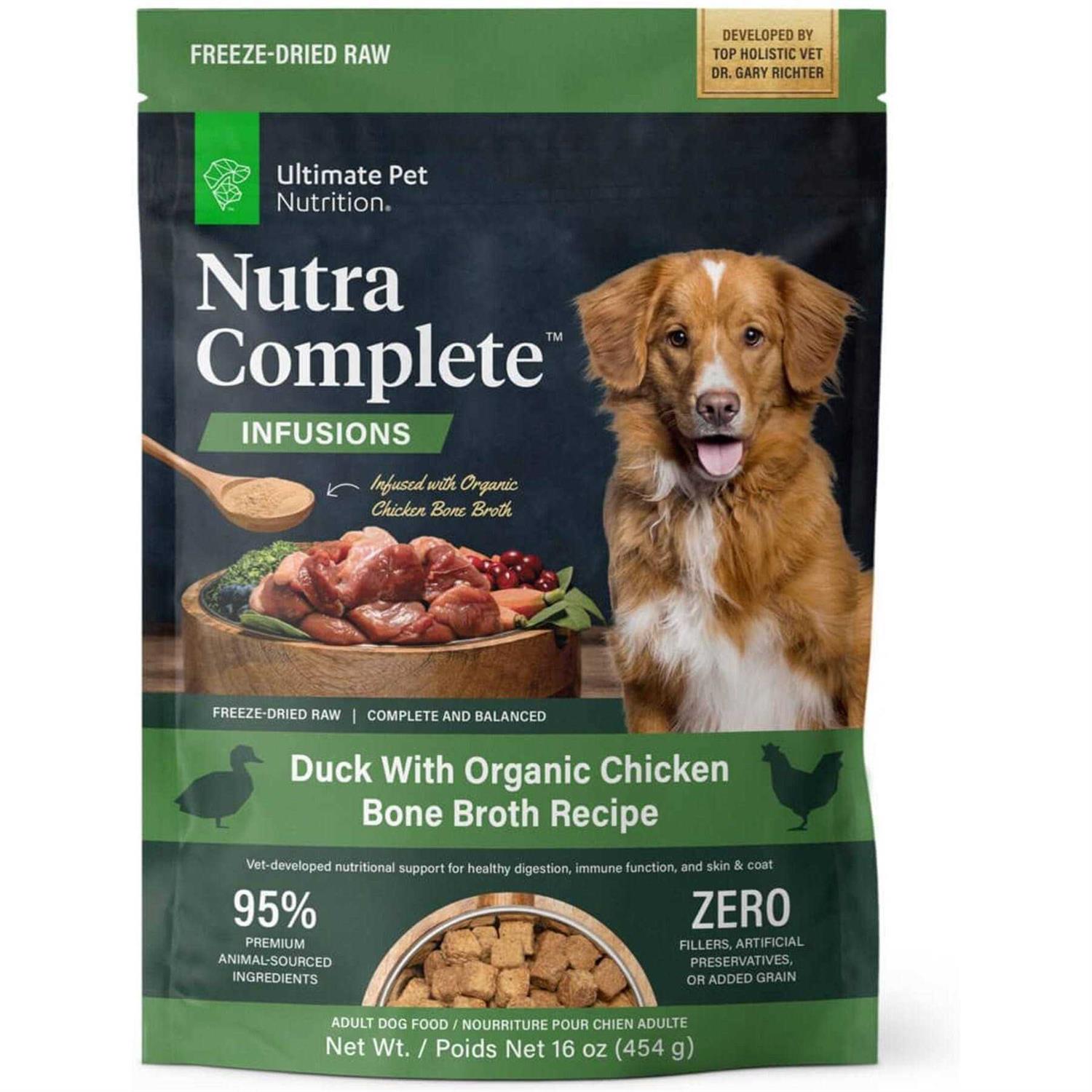 Ultimate Pet Nutrition Nutra Complete Infusions Freeze Dried Dog Food