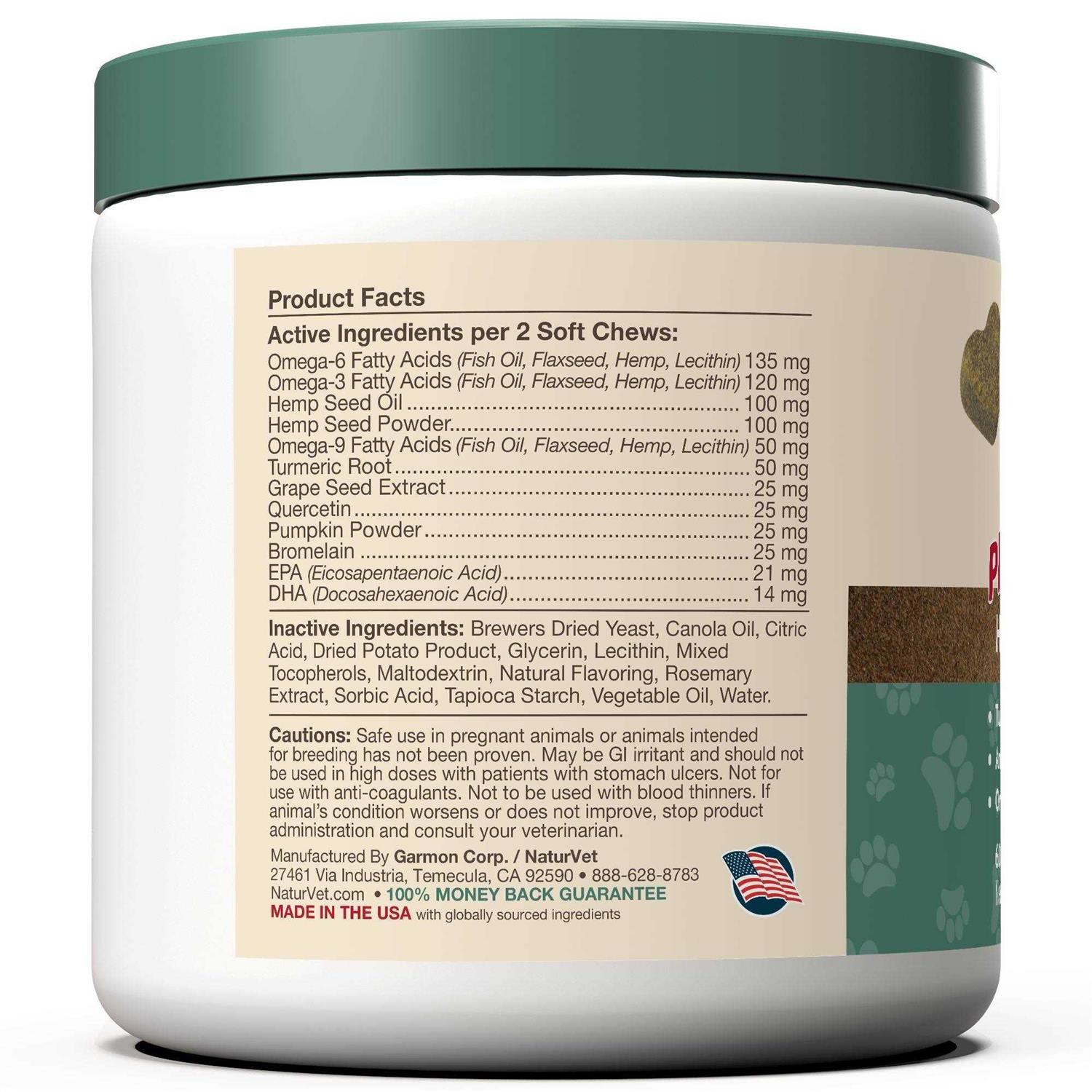 NaturVet Hemp Allergy Aid Soft Chews Cat Supplement